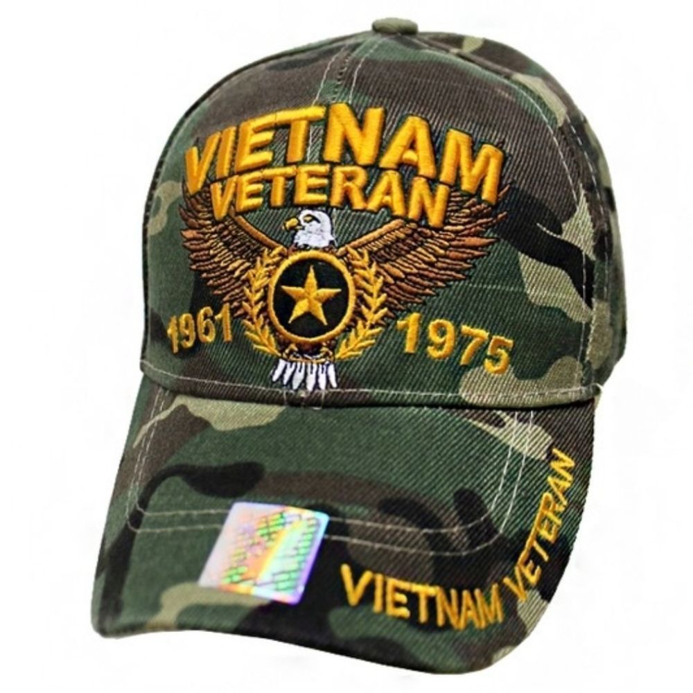 Vietnam Veteran Baseball Cap Hat Camo Camouflage BEST SELLER Army Military LAST